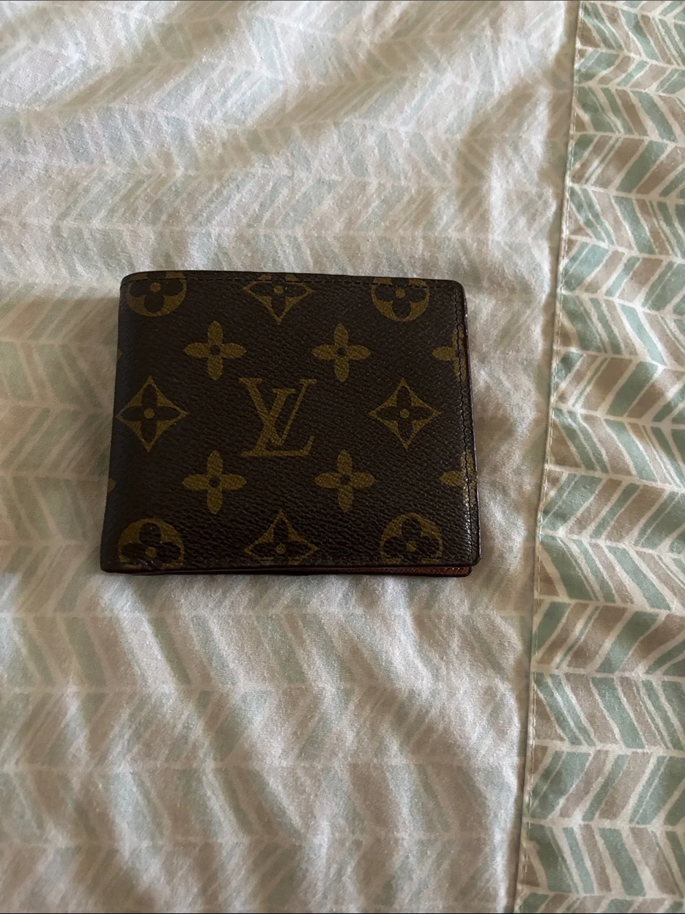 Louis Vuitton Monogram Money Clip Wallet - Brown and Gold
